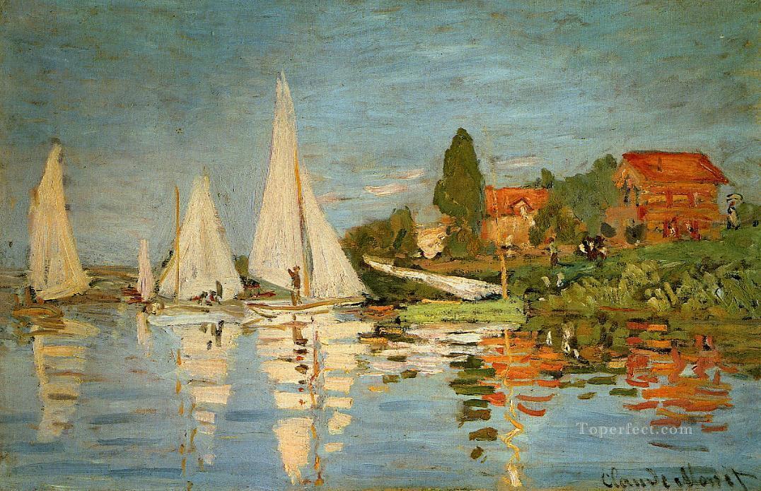 Regatta at Argenteuil Claude Monet Oil Paintings